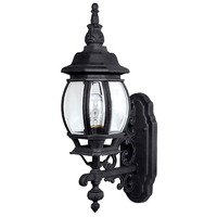  French Country Entrance Outdoor Wall Light - Black