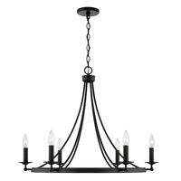  Tempe Large Foyer Chandelier Chandelier - Black Iron