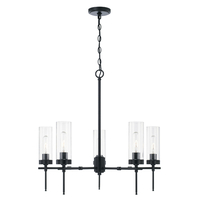  Riley Large Foyer Chandelier Chandelier - Matte Black