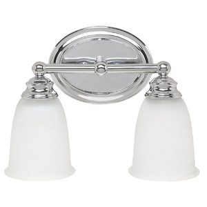 C1082CH132 2 Bulb Bathroom Lighting - Chrome / Acid Wash C1082CH132 2 Bulb Bathroom Lighting - Chrome / Acid Wash