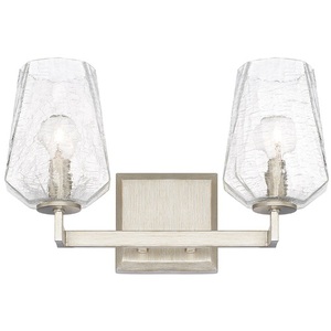 C111221BS317 Arden 2 Bulb Bathroom Lighting - Brushed Silver