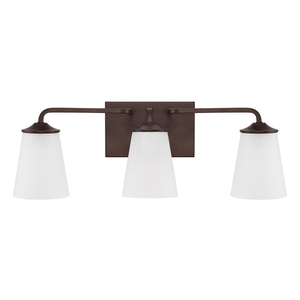 C114131BZ331 Braylon 3 Bulb Bathroom Lighting - Bronze