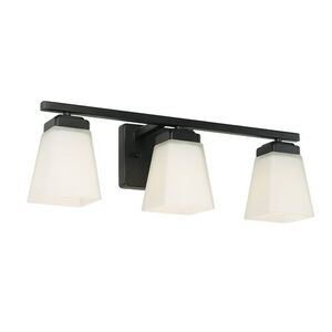 C114431MB334 Baxley 3 Bulb Bathroom Lighting - Matte Black