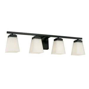 C114441MB334 Baxley 4 or More Bulb Bathroom Lighting - Matte Black