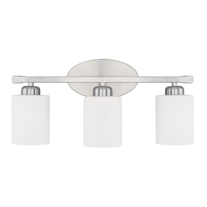 C115231BN338 Dixon 3 Bulb Bathroom Lighting - Brushed Nickel