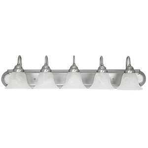 C1165MN118 4 or More Bulb Bathroom Lighting - Matte Nickel C1165MN118 4 or More Bulb Bathroom Lighting - Matte Nickel