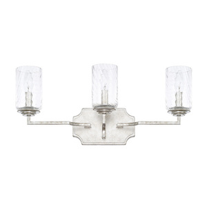 C119631SP419 Oxford 3 Bulb Bathroom Lighting - Silver Patina