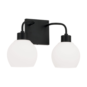 C120021MB540 Tanner 2 Bulb Bathroom Lighting - Matte Black