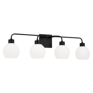 C120041MB540 Tanner 4 or More Bulb Bathroom Lighting - Matte Black