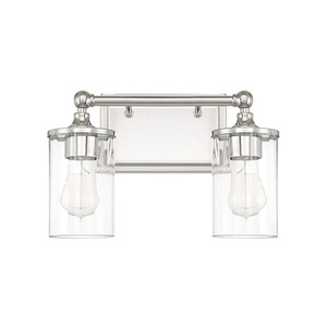 C120721PN423 Camden 2 Bulb Bathroom Lighting - Polished Nickel