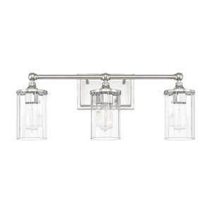 C120731PN423 Camden 3 Bulb Bathroom Lighting - Polished Nickel