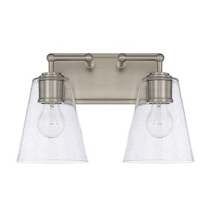 C121721BN463 2 Bulb Bathroom Lighting - Brushed Nickel C121721BN463 2 Bulb Bathroom Lighting - Brushed Nickel