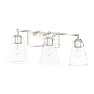 C121731PN431 3 Bulb Bathroom Lighting - Polished Nickel C121731PN431 3 Bulb Bathroom Lighting - Polished Nickel