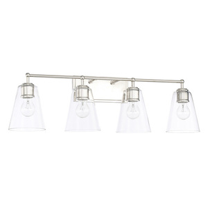 C121741PN431 4 or More Bulb Bathroom Lighting - Polished Nickel C121741PN431 4 or More Bulb Bathroom Lighting - Polished Nickel