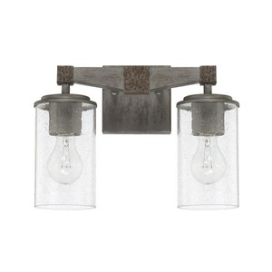 C125921UG435 Zac 2 Bulb Bathroom Lighting - Urban Grey