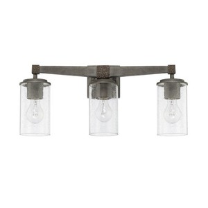 C125931UG435 Zac 3 Bulb Bathroom Lighting - Urban Grey