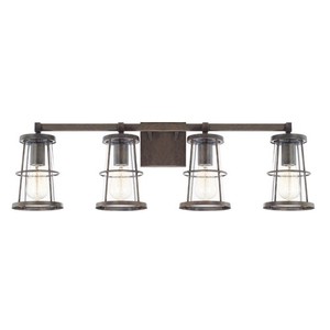 C127441NG Beaufort 4 or More Bulb Bathroom Lighting - Nordic Grey