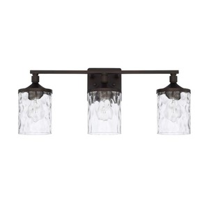 C128831BZ451 Collier 3 Bulb Bathroom Lighting - Bronze