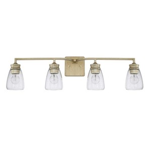 C129041WG453 Newbury 4 or More Bulb Bathroom Lighting - Winter Gold