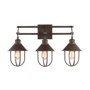 C130831MI Pawley 3 Bulb Bathroom Lighting - Mineral Brown