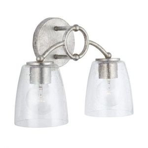 C137921AS488 Oran 2 Bulb Bathroom Lighting - Antique Silver