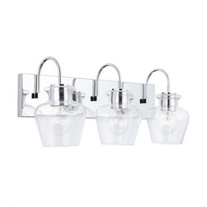 C138131CH490 Danes 3 Bulb Bathroom Lighting - Chrome