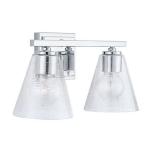 C138323CH493 Layla 2 Bulb Bathroom Lighting - Chrome