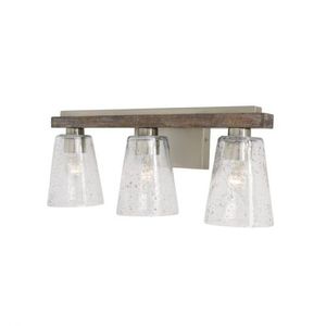 C140531HN503 Connor 3 Bulb Bathroom Lighting - Black Wash / Matte Nickel