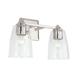 C141821PN509 Laurent 2 Bulb Bathroom Lighting - Polished Nickel