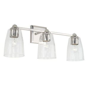 C141831PN509 Laurent 3 Bulb Bathroom Lighting - Polished Nickel