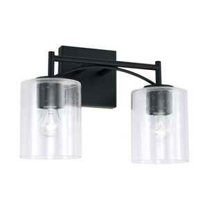 C142021MB510 Peyton 2 Bulb Bathroom Lighting - Matte Black