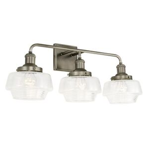 C142231GR511 Miller 3 Bulb Bathroom Lighting - Graphite