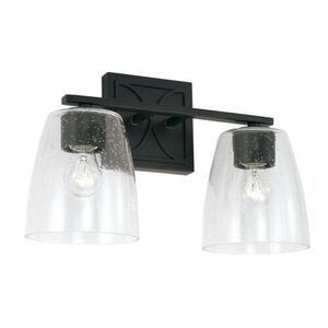 C142321MB488 Sylvia 2 Bulb Bathroom Lighting - Matte Black