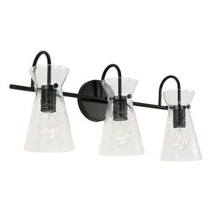 C142431MB Mila 3 Bulb Bathroom Lighting - Matte Black