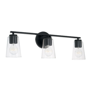 C148631MB537 Portman 3 Bulb Bathroom Lighting - Matte Black