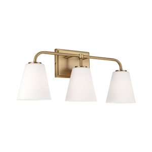 C149431AD543 Brody 3 Bulb Bathroom Lighting - Aged Brass