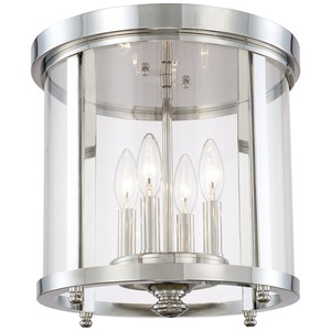 C214141PN Flush Mount Ceiling Light - Polished Nickel