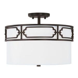 C243431OB Merrick Semi Flush Mount Ceiling Light - Old Bronze