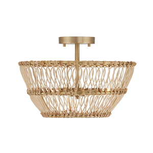 C244131MA Wren Semi Flush Mount Ceiling Light - Matte Brass