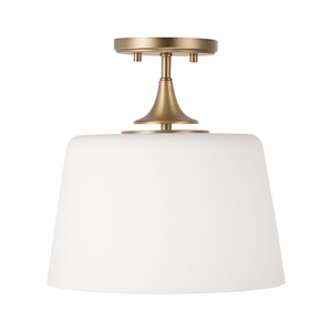 C248911AD Presley Semi Flush Mount Ceiling Light - Aged Brass