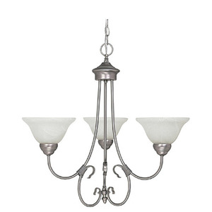 C3223MN220 Hometown Mid Sized Chandelier Chandelier - Matte Nickel