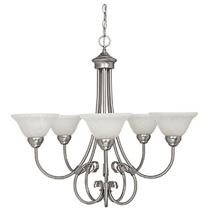 C3226MN220 Hometown Mid Sized Chandelier Chandelier - Matte Nickel