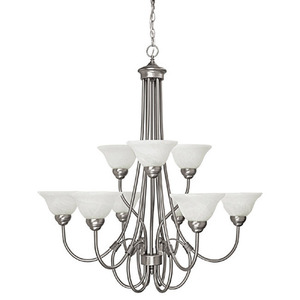 C3229MN220 Hometown Mid Sized Chandelier Chandelier - Matte Nickel