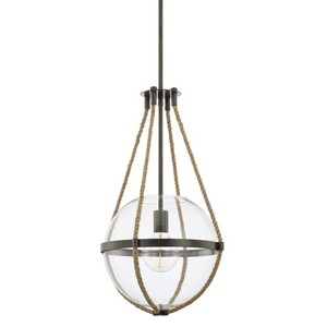 C327413NG Beaufort Entrance / Foyer Pendant Light - Nordic Grey