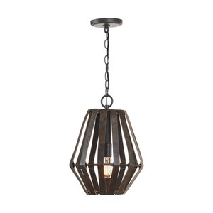 C330711RI Walker Entrance / Foyer Pendant Light - Rustic Iron