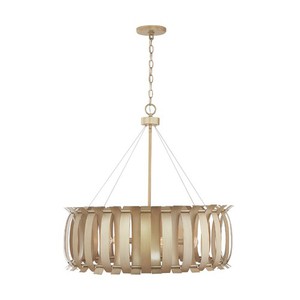 C332761AP Cayden Linear Pendant Pendant Light - Aged Brass Painted