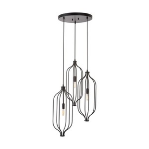 C333231MB Nira Multi Light Pendant Light - Matte Black