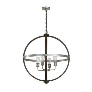 C335843CM Entrance / Foyer Pendant Light - Carbon Grey / Matte Nickel