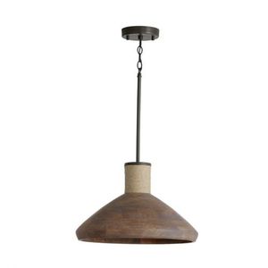 C340313YG Jacob Down Light Pendant Light - Grey Wash / Iron Silk