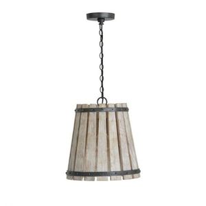 C340411WN Remi Down Light Pendant Light - Brushed White Wash / Nordic Iron